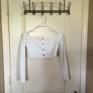 Long sleeve crop top